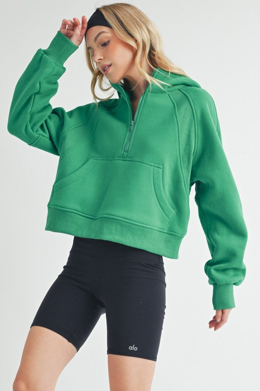 Drea Half-Zip Hoodie Hoodies