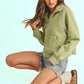 Aemi + Co Funnel Neck Half Zip Sweatshirt S Sweatshirts