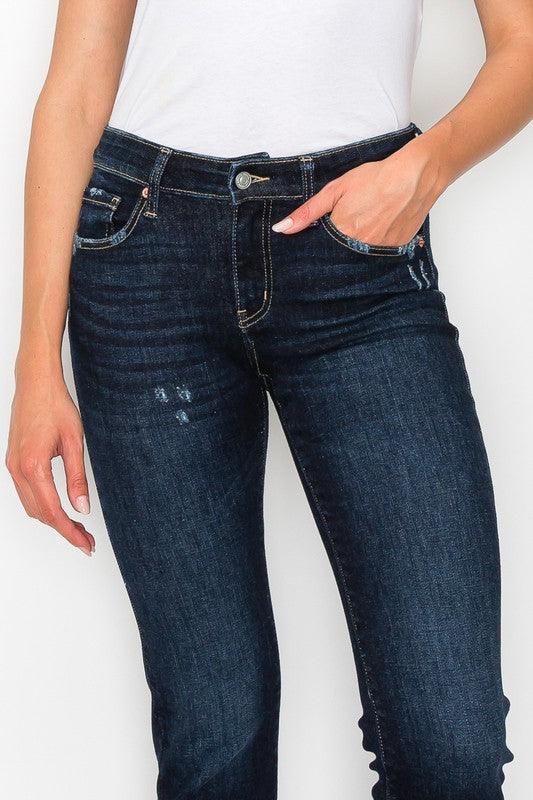 High Rise Skinny Straight Jeans Jeans