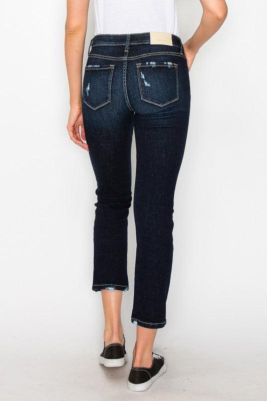 Plus Size High Rise Skinny Straight Jeans Jeans