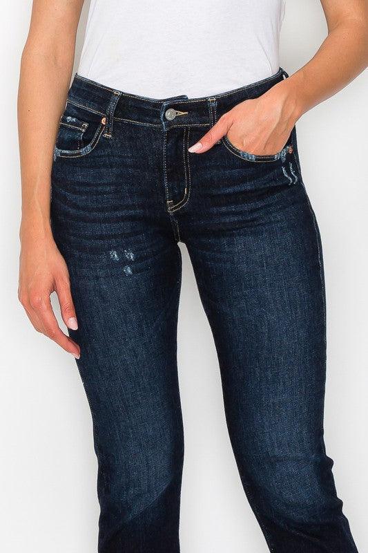 Plus Size High Rise Skinny Straight Jeans Jeans