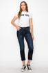Plus Size High Rise Skinny Straight Jeans DARK STONE WASH Jeans