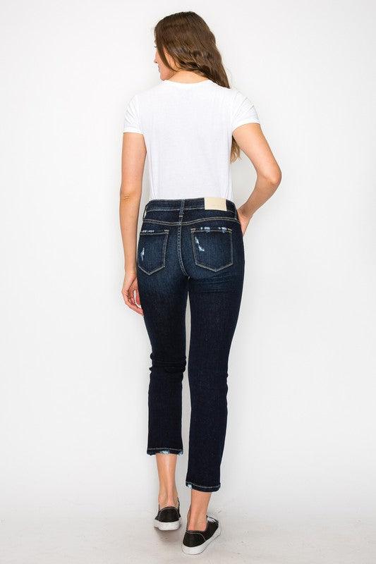 Plus Size High Rise Skinny Straight Jeans Jeans