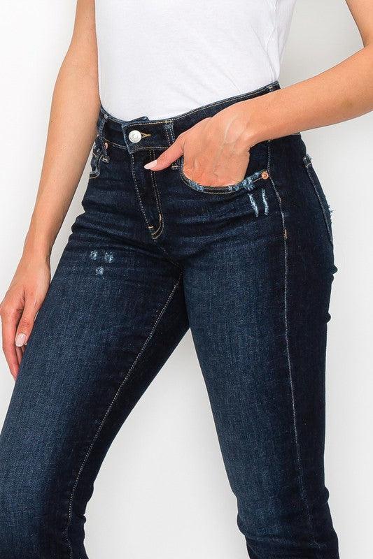 Plus Size High Rise Skinny Straight Jeans Jeans
