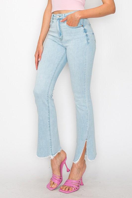 HIGH RISE BOOT CUT JEANS