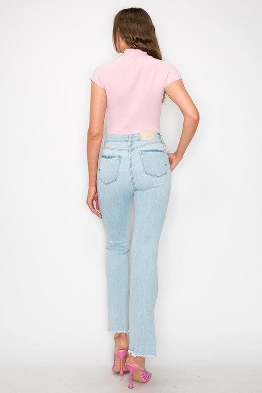 HIGH RISE BOOT CUT JEANS