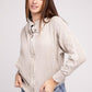 Zenana Acid Washed Hoodie Jacket Coats & Jackets
