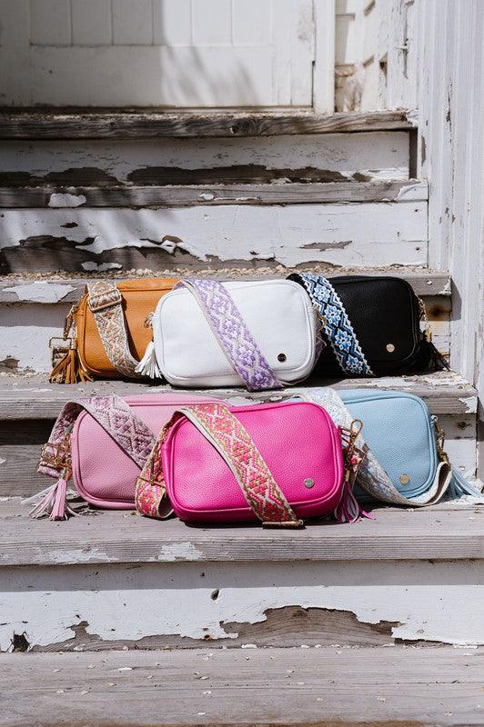 Pebbled Vegan Leather Crossbody Handbags