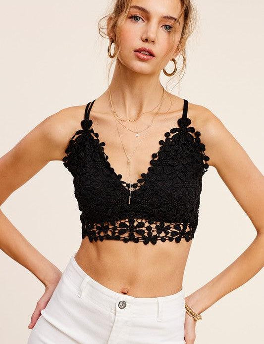 Crochet Lace Bralette Top Bralette Tops