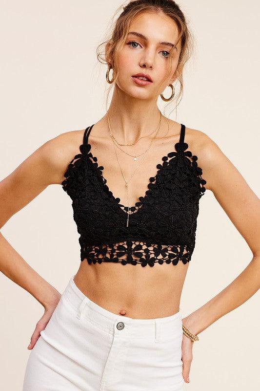 Crochet Lace Bralette Top Bralette Tops