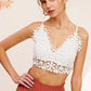 Crochet Lace Bralette Top WHITE Bralette Tops