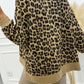 Leopard Dropped Shoulder Hoodie - DAVERRI FASHIONS
