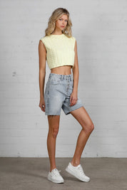 Button Down Raw Hem Denim Shorts | Denim Shorts Daverri Fashions