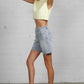 Button Down Raw Hem Denim Shorts Denim Shorts