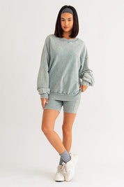 Washed Oversized Pullover Sweatshirt Sweatshirts