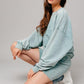 Washed Oversized Pullover Sweatshirt SAGE Sweatshirts