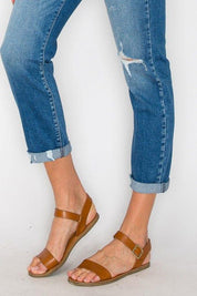 Tapered Leg Stone Wash High Rise Jeans Jeans