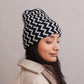 Zigzag Knit Beanie - DAVERRI FASHIONS