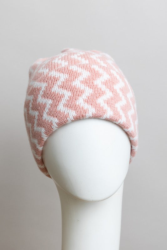 Zigzag Knit Beanies | Daverri Fashions