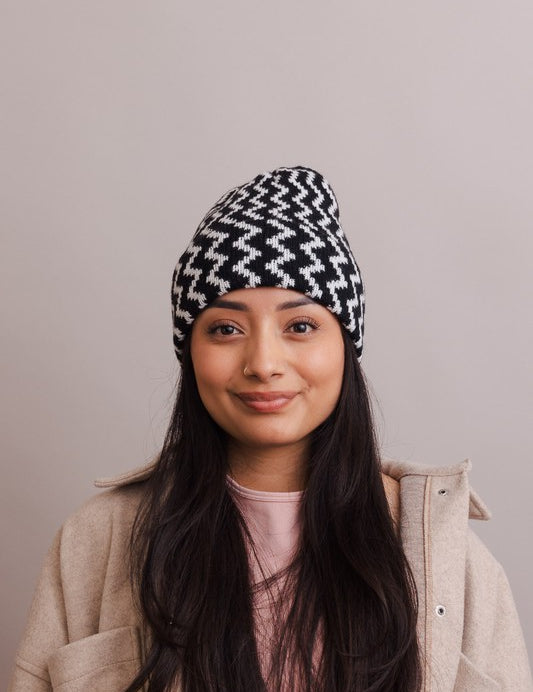 Zigzag Knit Beanies | Daverri Fashions