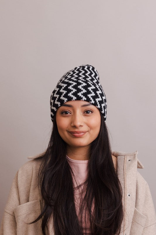 Zigzag Knit Beanies | Daverri Fashions