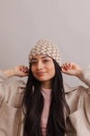 Zigzag Knit Beanie - DAVERRI FASHIONS