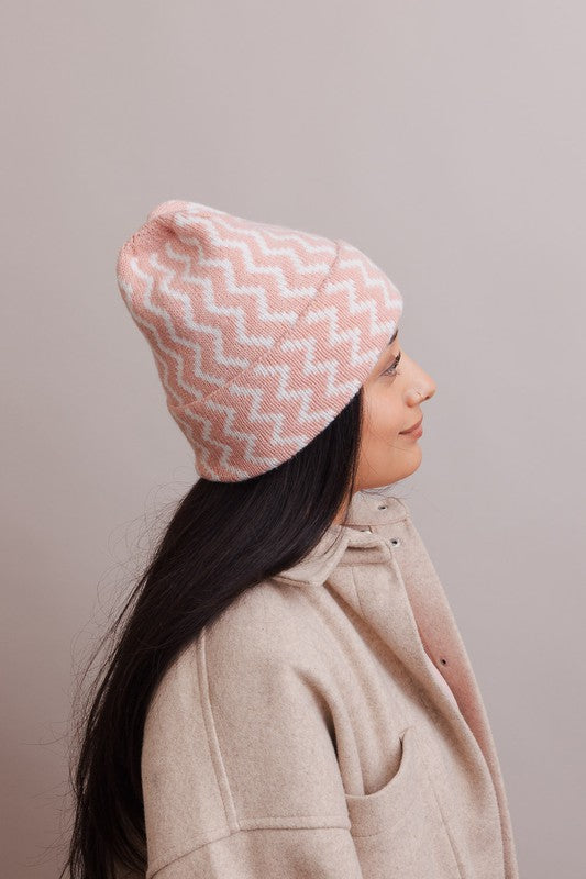 Zigzag Knit Beanies | Daverri Fashions