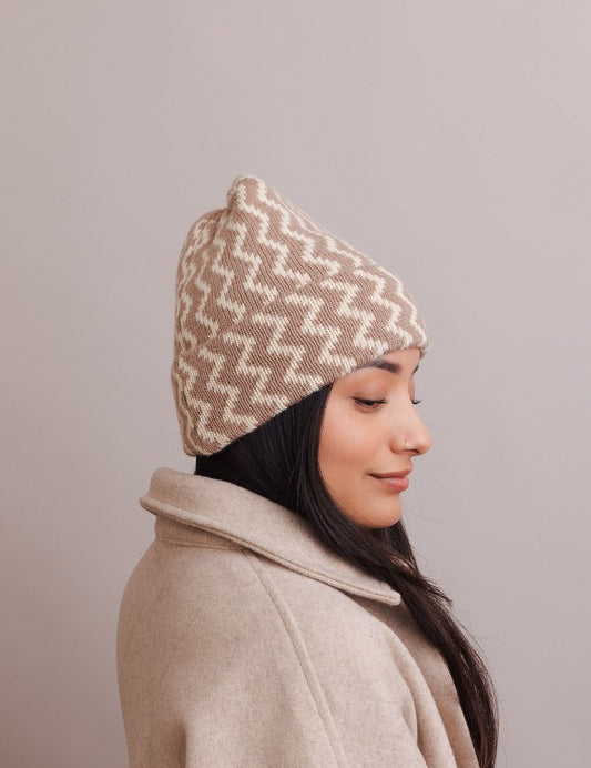 Zigzag Knit Beanies | Daverri Fashions