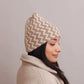 Zigzag Knit Beanie - DAVERRI FASHIONS