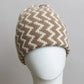 Zigzag Knit Beanie - DAVERRI FASHIONS
