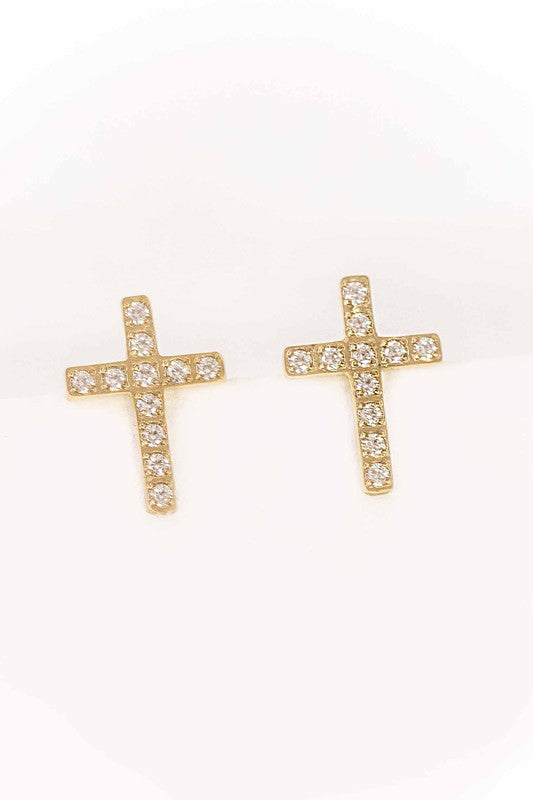 Cross Stud Earrings Earrings