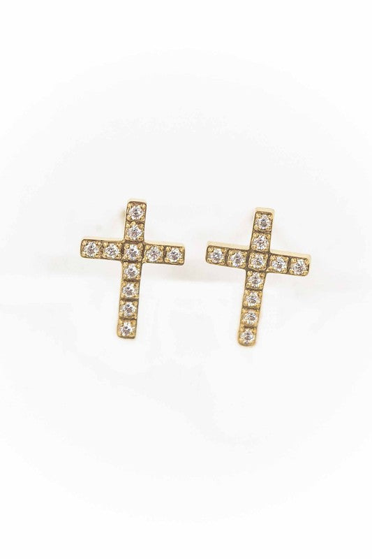 Cross Stud Earrings Earrings