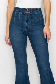 PLUS SIZE - HIGH RISE MODERN FLARE JEANS