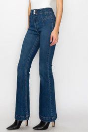 PLUS SIZE - HIGH RISE MODERN FLARE JEANS