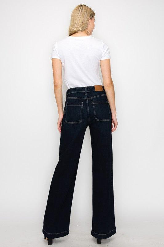 Plus Size High Rise Modern Wide Jeans Jeans