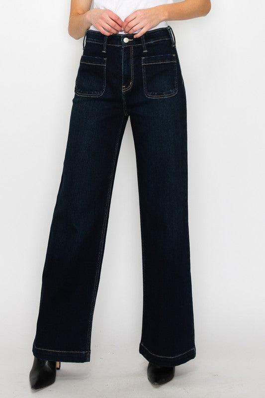 Plus Size High Rise Modern Wide Jeans Jeans
