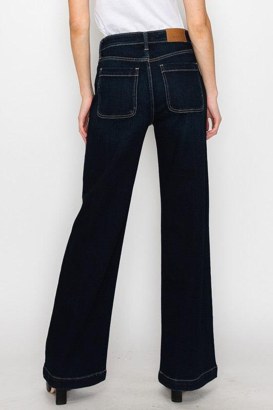 Plus Size High Rise Modern Wide Jeans Jeans