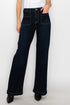 Plus Size High Rise Modern Wide Jeans DARK STONE WASH Jeans