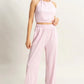 HYFVE Striped Halter Neck Top and Pants Set
