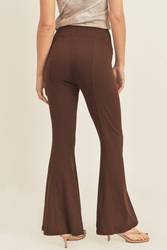 Aemi + Co High Waist Flare Pants