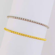 Minimalist Open Cable Stainless Steel Bangle Bracelet Bracelets