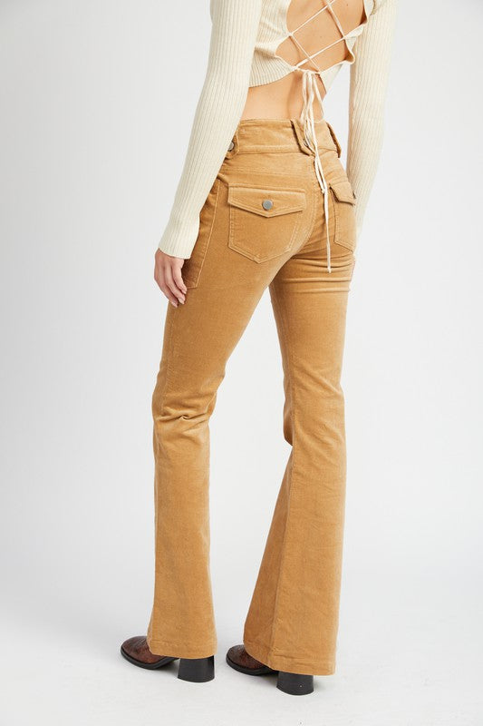 Low Rise Pants w/ Bell Bottoms Pants