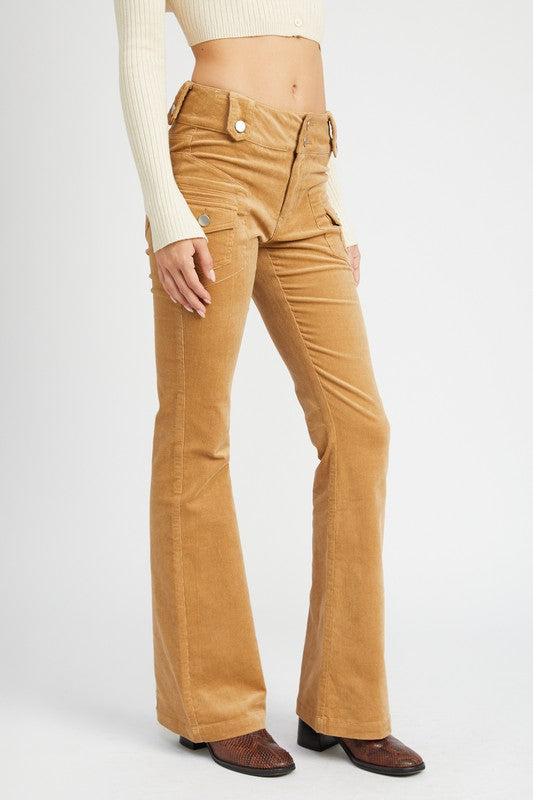 Low Rise Pants w/ Bell Bottoms Pants