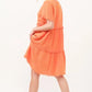 And The Why Washed Frayed Detail Tiered Dress Knee Length Dresses