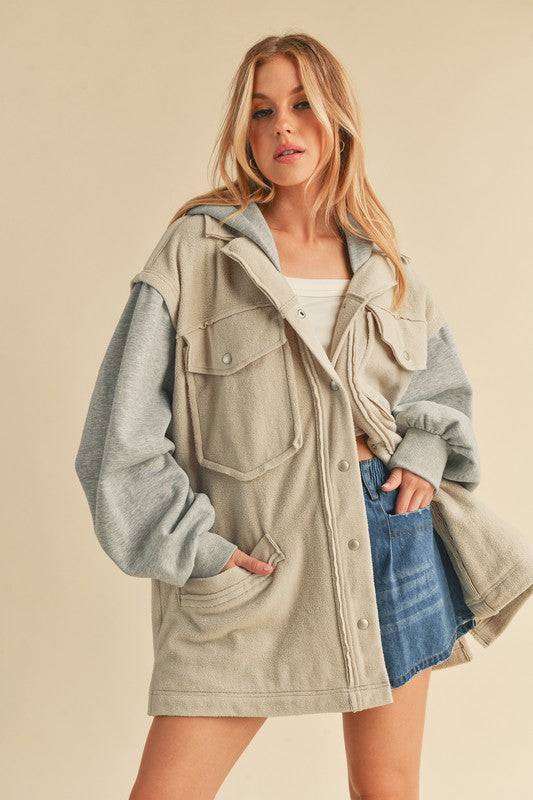 Irene Jacket BONE HEATHER GRAY Jackets
