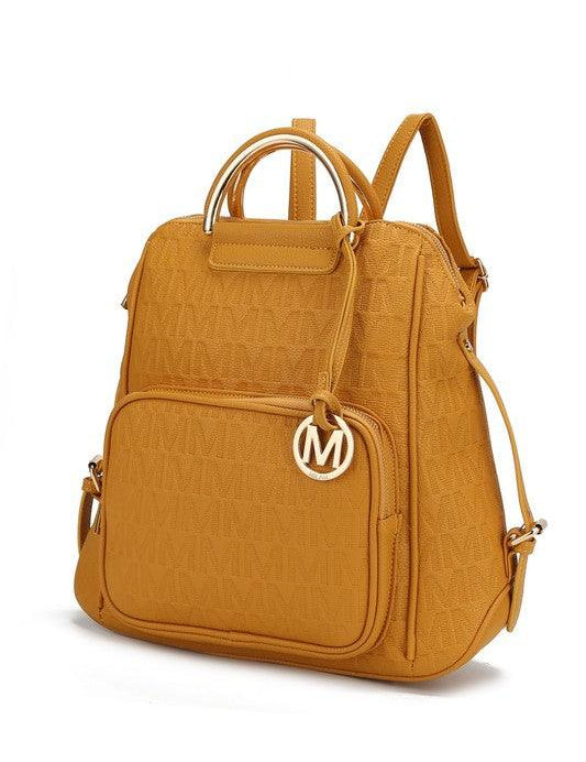 MKF Collection Torra Backpack Mustard One Size Backpack