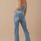 Insane Gene High Rise Cargo Bootcut Jeans Jeans