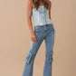Insane Gene High Rise Cargo Bootcut Jeans MEDIUM Jeans