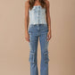 Insane Gene High Rise Cargo Bootcut Jeans Jeans