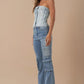 Insane Gene High Rise Cargo Bootcut Jeans Jeans